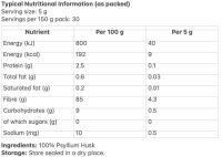 GUDGU Psyllium Husk 100g