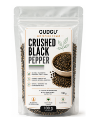 GUDGU Crushed Black Peppercorns 100g