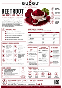 Beetroot Powder 300g (One Month's Supply)